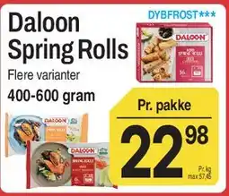 ABC Lavpris Daloon Spring Rolls tilbud