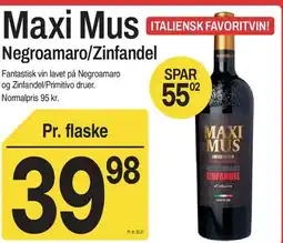 ABC Lavpris Maxi Mus (Negroamaro/Zinfandel) tilbud