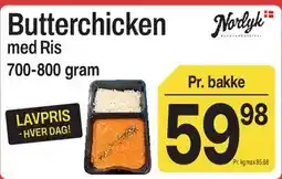 ABC Lavpris Butterchicken med Ris tilbud
