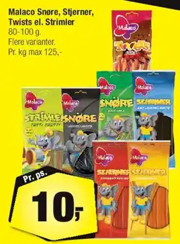 Calle Malaco Snøre, Stjerner, Twists el. Strimler tilbud