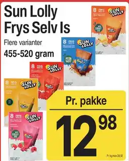 ABC Lavpris Sun Lolly Frys Selv Is tilbud