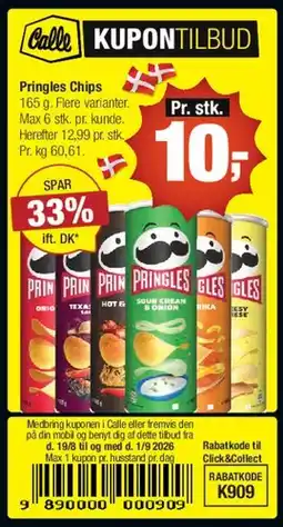 Calle Pringles Chips tilbud