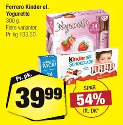 Calle Ferrero Kinder / Yogurette tilbud