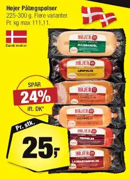 Calle Højer Pålægspølser tilbud