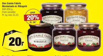 Calle Den Gamle Fabrik Marmelade / Ribsgelé tilbud