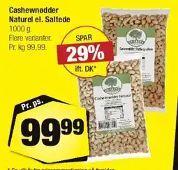 Calle Cashewnødder (Naturel el. Saltede) tilbud
