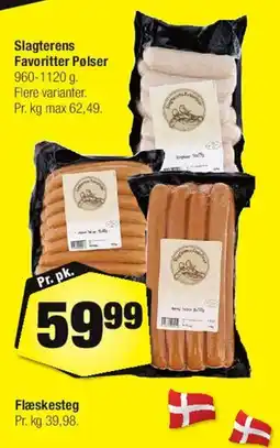 Calle Slagterens Favoritter Pølser tilbud