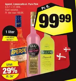 Calle Aperol, Limoncello el. Pure Pink tilbud