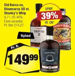 Calle Old Barco XO / Dinamarca XO / Shanky's Whip tilbud