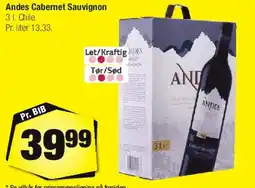 Calle Andes Cabernet Sauvignon tilbud
