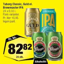 Calle Tuborg Classic, Guld el. Brewmaster IPA tilbud
