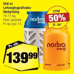 Calle Norbro energi - ombytningsgasflaske (orange) tilbud