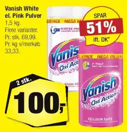 Calle Vanish White el. Pink Pulver tilbud