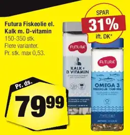Calle Futura Fiskeolie el. Kalk m. D-vitamin tilbud