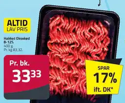 Fleggaard Hakket oksekød (minced beef) tilbud