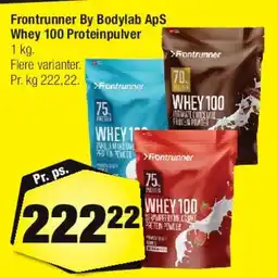 Calle Frontunner By Bodylab ApS Whey 100 (proteinpulver) tilbud