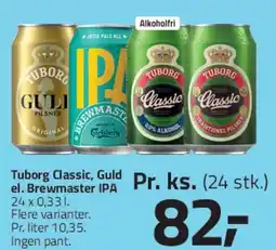 Fleggaard Tuborg (24 x 0,33 l) tilbud