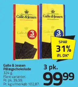 Fleggaard Galle & Jessen Pålegschokolade tilbud
