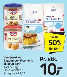 Fleggaard Vaniljesukker / Bagepulver / Flormelis tilbud