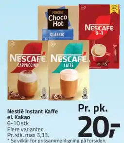Fleggaard Nestlé / Nescafé Instant kaffe / kakao tilbud