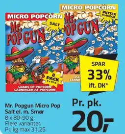 Fleggaard Mr. Popcorn / Micro Pop tilbud