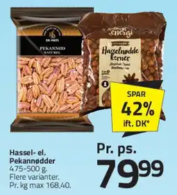 Fleggaard Hassel- el. Pekannødder tilbud