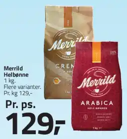 Fleggaard Merrild Hele bønner tilbud
