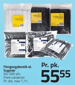 Fleggaard Flergangsbestik / Sugerør tilbud