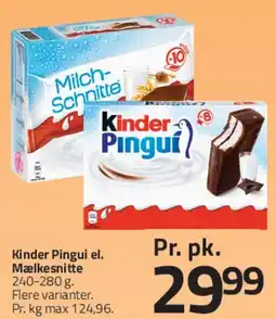 Fleggaard Kinder Pingui / Mælkesnitte tilbud