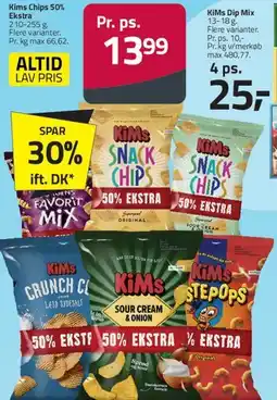 Fleggaard Kims Chips 50% Ekstra tilbud