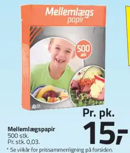 Fleggaard Mellemlægspapir tilbud