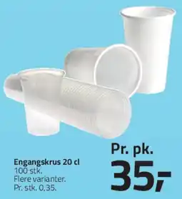 Fleggaard Engangskrus 20 cl tilbud