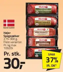 Fleggaard Højer Spegepølse tilbud