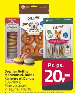 Fleggaard Dogman Kylling Macarons / Dokas Donuts tilbud