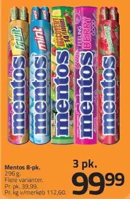 Fleggaard Mentos (tube) tilbud