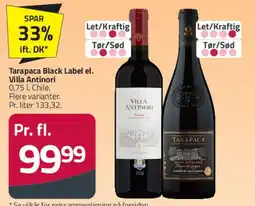 Fleggaard Tarapaca Black Label el. Villa Antinori tilbud