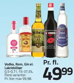 Fleggaard Vodka, Rom, Gin tilbud
