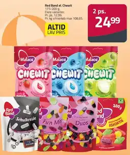 Fleggaard Malaco Chewit / Red Band tilbud