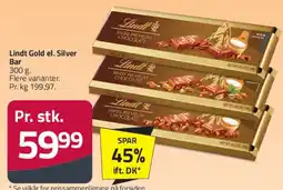 Fleggaard Lindt Gold el. Silver Bar tilbud