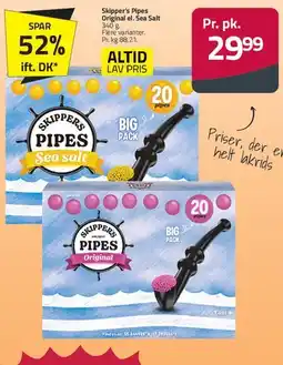 Fleggaard Skipper's Pipes (Original / Sea Salt) tilbud