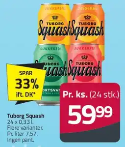 Fleggaard Tuborg Squash (24 stk.) tilbud