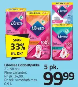 Fleggaard Libresse Dobbeltpakke tilbud