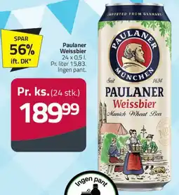Fleggaard Paulaner Weissbier (24 x 0,5 l) tilbud
