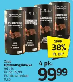 Fleggaard Zapp Optændingsblokke tilbud