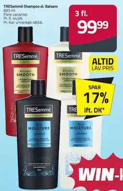 Fleggaard TRESemmé Shampoo el. Balsam tilbud