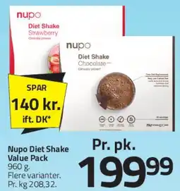 Fleggaard nupo Diet Shake / Value Pack tilbud