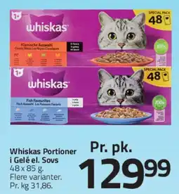 Fleggaard Whiskas Portioner tilbud