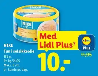 Nixe tun i solsikkeolie