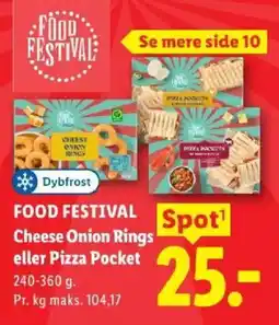 Lidl Dybfrost Cheese Onion Rings eller Pizza Pocket tilbud