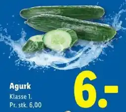 Lidl Agurk tilbud